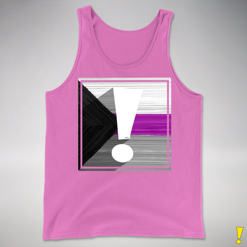 Demisexual Pride Flag Exclamation Point Premium Tank Top - Neon Pink